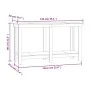 Solid gray pine wood workbench 140x50x80 cm by vidaXL, Work tables - Ref: Foro24-822508, Price: 96,85 €, Discount: %