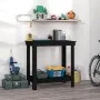 Banco de trabajo de madera maciza de pino negro 80x50x80 cm de vidaXL, Mesas de trabajo - Ref: Foro24-822500, Precio: 75,38 €...