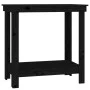 Solid black pine wood workbench 80x50x80 cm by vidaXL, Work tables - Ref: Foro24-822500, Price: 75,40 €, Discount: %