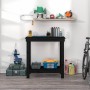Solid black pine wood workbench 80x50x80 cm by vidaXL, Work tables - Ref: Foro24-822500, Price: 64,71 €, Discount: %