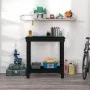 Solid black pine wood workbench 80x50x80 cm by vidaXL, Work tables - Ref: Foro24-822500, Price: 75,40 €, Discount: %