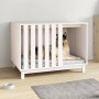Hundebett aus massivem Kiefernholz weiß 100x70x72 cm von vidaXL, Hundehütten - Ref: Foro24-822492, Preis: 148,39 €, Rabatt: %