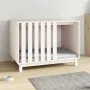 Hundebett aus massivem Kiefernholz weiß 100x70x72 cm von vidaXL, Hundehütten - Ref: Foro24-822492, Preis: 146,39 €, Rabatt: %