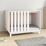Hundebett aus massivem Kiefernholz weiß 100x70x72 cm von vidaXL, Hundehütten - Ref: Foro24-822492, Preis: 148,39 €, Rabatt: %