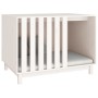 Hundebett aus massivem Kiefernholz weiß 100x70x72 cm von vidaXL, Hundehütten - Ref: Foro24-822492, Preis: 148,39 €, Rabatt: %