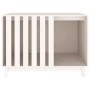 Hundebett aus massivem Kiefernholz weiß 100x70x72 cm von vidaXL, Hundehütten - Ref: Foro24-822492, Preis: 148,39 €, Rabatt: %