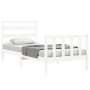 Estructura cama sin colchón madera maciza pino blanca 100x200cm