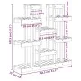 Solid wood plant support honey brown pine 104.5x25x109.5cm by vidaXL, Pot stands - Ref: Foro24-822095, Price: 96,65 €, Discou...
