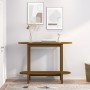 Mesa consola de madera maciza de pino marrón miel 110x40x80 cm de vidaXL, Mesas de centro - Ref: Foro24-822300, Precio: 64,09...