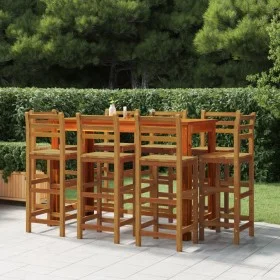 Garden bar furniture set 9 pieces solid acacia wood by vidaXL, Garden sets - Ref: Foro24-3116025, Price: 716,30 €, Discount: %