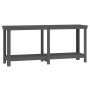 Werkbank aus massivem, grauem Kiefernholz, 180 x 50 x 80 cm von vidaXL, Arbeitstische - Ref: Foro24-822513, Preis: 125,77 €, ...