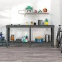 Solid gray pine wood workbench 180x50x80 cm by vidaXL, Work tables - Ref: Foro24-822513, Price: 124,51 €, Discount: %