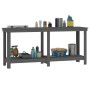 Werkbank aus massivem, grauem Kiefernholz, 180 x 50 x 80 cm von vidaXL, Arbeitstische - Ref: Foro24-822513, Preis: 125,77 €, ...