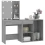 Dressing table with LED and Sonoma gray plywood cabinet by vidaXL, Bedroom Dressers - Ref: Foro24-3120186, Price: 149,52 €, D...