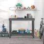 Werkbank aus massivem Kiefernholz grau 110x50x80 cm von vidaXL, Arbeitstische - Ref: Foro24-822503, Preis: 90,22 €, Rabatt: %