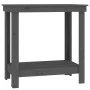 Solid gray pine wood workbench 80x50x80 cm by vidaXL, Work tables - Ref: Foro24-822498, Price: 74,90 €, Discount: %