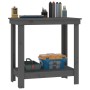 Solid gray pine wood workbench 80x50x80 cm by vidaXL, Work tables - Ref: Foro24-822498, Price: 64,55 €, Discount: %