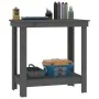 Solid gray pine wood workbench 80x50x80 cm by vidaXL, Work tables - Ref: Foro24-822498, Price: 74,90 €, Discount: %