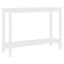Solid white pine wood console table 110x40x80 cm by vidaXL, Side tables - Ref: Foro24-822283, Price: 98,64 €, Discount: %