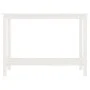 Solid white pine wood console table 110x40x80 cm by vidaXL, Side tables - Ref: Foro24-822283, Price: 98,64 €, Discount: %