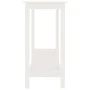 Solid white pine wood console table 110x40x80 cm by vidaXL, Side tables - Ref: Foro24-822283, Price: 98,64 €, Discount: %