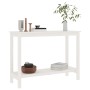 Konsolentisch aus massivem weißem Kiefernholz, 110 x 40 x 80 cm von vidaXL, Seitentische - Ref: Foro24-822283, Preis: 99,72 €...