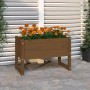Solid pine wood planter in honey brown color, 78x40x52 cm by vidaXL, Pots and planters - Ref: Foro24-822120, Price: 72,15 €, ...