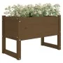 Solid pine wood planter in honey brown color, 78x40x52 cm by vidaXL, Pots and planters - Ref: Foro24-822120, Price: 71,22 €, ...