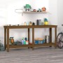 Massive Werkbank aus honigbraunem Kiefernholz, 180 x 50 x 80 cm von vidaXL, Arbeitstische - Ref: Foro24-822514, Preis: 155,57...
