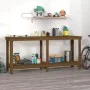 Massive Werkbank aus honigbraunem Kiefernholz, 180 x 50 x 80 cm von vidaXL, Arbeitstische - Ref: Foro24-822514, Preis: 153,55...