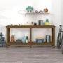 Banco de trabajo madera maciza de pino marrón miel 180x50x80 cm de vidaXL, Mesas de trabajo - Ref: Foro24-822514, Precio: 153...
