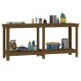 Massive Werkbank aus honigbraunem Kiefernholz, 180 x 50 x 80 cm von vidaXL, Arbeitstische - Ref: Foro24-822514, Preis: 153,55...