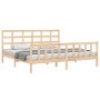 Estructura de cama sin colchón madera maciza de pino 200x200 cm