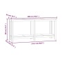 Massive Werkbank aus honigbraunem Kiefernholz, 180 x 50 x 80 cm von vidaXL, Arbeitstische - Ref: Foro24-822514, Preis: 155,57...