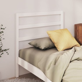 Bettkopfteil aus massivem weißem Kiefernholz, 95 x 4 x 100 cm von vidaXL, Kopf- und Fußteile - Ref: Foro24-822233, Preis: 26,...