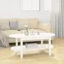 Couchtisch aus massivem weißem Kiefernholz, 110 x 55 x 45 cm von vidaXL, Couchtisch - Ref: Foro24-822288, Preis: 124,76 €, Ra...