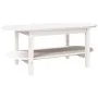 Couchtisch aus massivem weißem Kiefernholz, 110 x 55 x 45 cm von vidaXL, Couchtisch - Ref: Foro24-822288, Preis: 124,76 €, Ra...