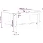 Couchtisch aus massivem weißem Kiefernholz, 110 x 55 x 45 cm von vidaXL, Couchtisch - Ref: Foro24-822288, Preis: 124,76 €, Ra...