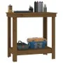 Solid pine wood workbench in honey brown color, 80x50x80 cm. by vidaXL, Work tables - Ref: Foro24-822499, Price: 67,32 €, Dis...