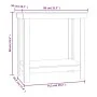 Solid pine wood workbench in honey brown color, 80x50x80 cm. by vidaXL, Work tables - Ref: Foro24-822499, Price: 67,32 €, Dis...