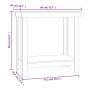Werkbank Massivholz Kiefer honigbraun 80x50x80 cm von vidaXL, Arbeitstische - Ref: Foro24-822499, Preis: 67,98 €, Rabatt: %