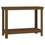 Solid honey brown pine wood workbench 110x50x80 cm by vidaXL, Work tables - Ref: Foro24-822504, Price: 80,82 €, Discount: %