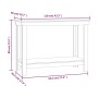 Banco de trabajo madera maciza de pino marrón miel 110x50x80 cm de vidaXL, Mesas de trabajo - Ref: Foro24-822504, Precio: 81,...