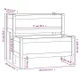 Pflanzgefäß aus massivem grauem Kiefernholz, 84,5 x 84 x 75 cm von vidaXL, Töpfe und Pflanzgefäße - Ref: Foro24-822259, Preis...