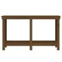 Solid honey brown pine wood workbench 140x50x80 cm by vidaXL, Work tables - Ref: Foro24-822509, Price: 101,83 €, Discount: %