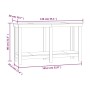 Banco de trabajo madera maciza de pino marrón miel 140x50x80 cm de vidaXL, Mesas de trabajo - Ref: Foro24-822509, Precio: 102...