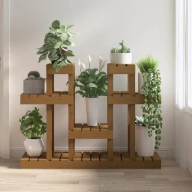 Pflanzenstütze aus Massivholz, Honigkiefer, 104,5 x 25 x 77,5 cm von vidaXL, Topfständer - Ref: Foro24-822100, Preis: 74,64 €...
