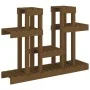 Pflanzenstütze aus Massivholz, Honigkiefer, 104,5 x 25 x 77,5 cm von vidaXL, Topfständer - Ref: Foro24-822100, Preis: 74,61 €...