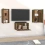 Set de muebles de TV 3 pzas madera contrachapada roble ahumado de vidaXL, Muebles TV - Ref: Foro24-3120230, Precio: 91,26 €, ...