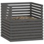 Compostador de madera maciza de pino gris 100x100x102 cm de vidaXL, Compostadores - Ref: Foro24-822194, Precio: 183,16 €, Des...